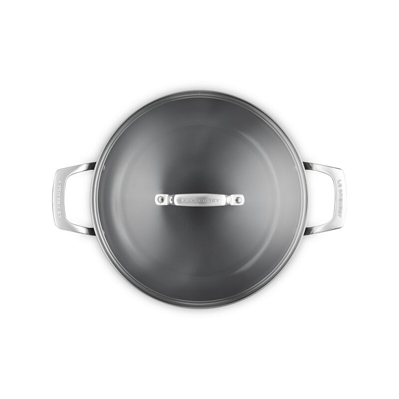 Essential Non-stick Ceramic Shallow Braiser with Glass Lid - Image 6