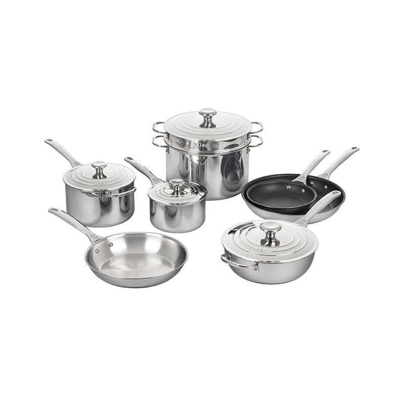 Signature Stainless Steel 12-Piece Cookware Set - Image 2