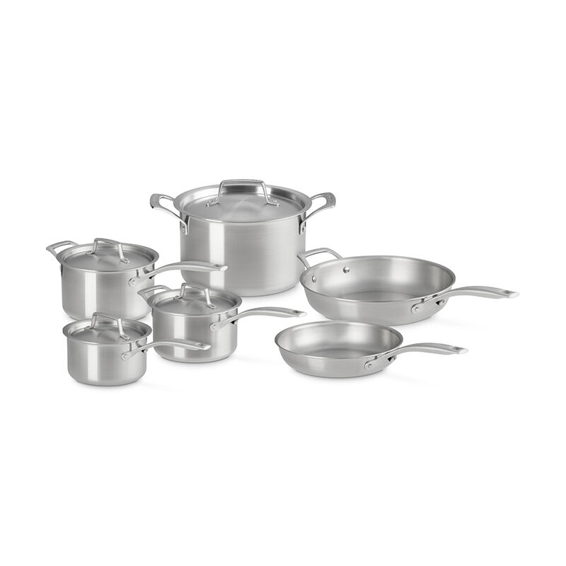 Essential Stainless Steel 10-Piece Cookware Set - Image 2