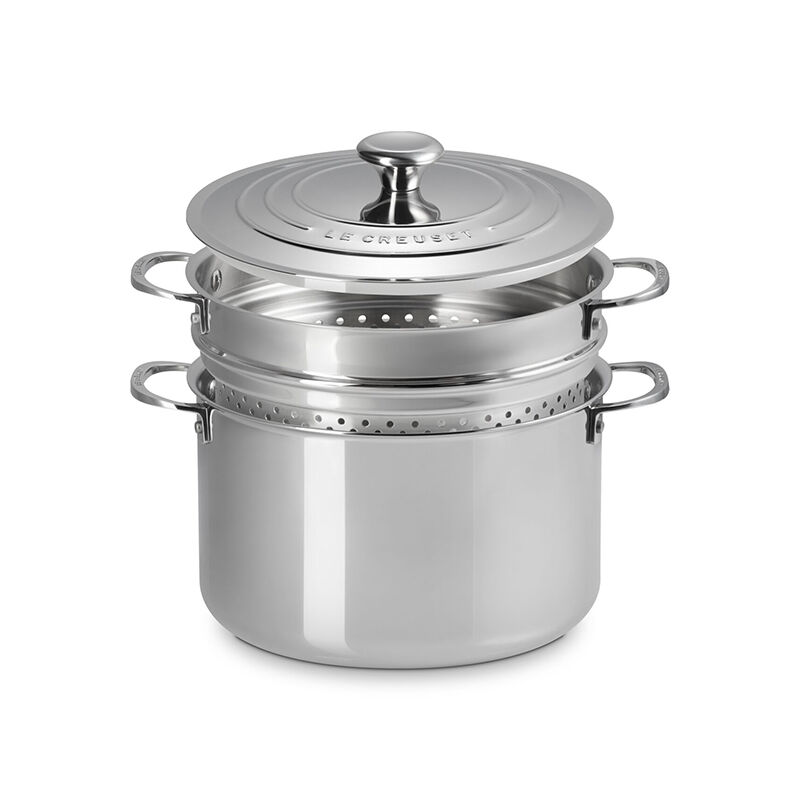 Signature Stainless Steel Stockpot with Colander Insert