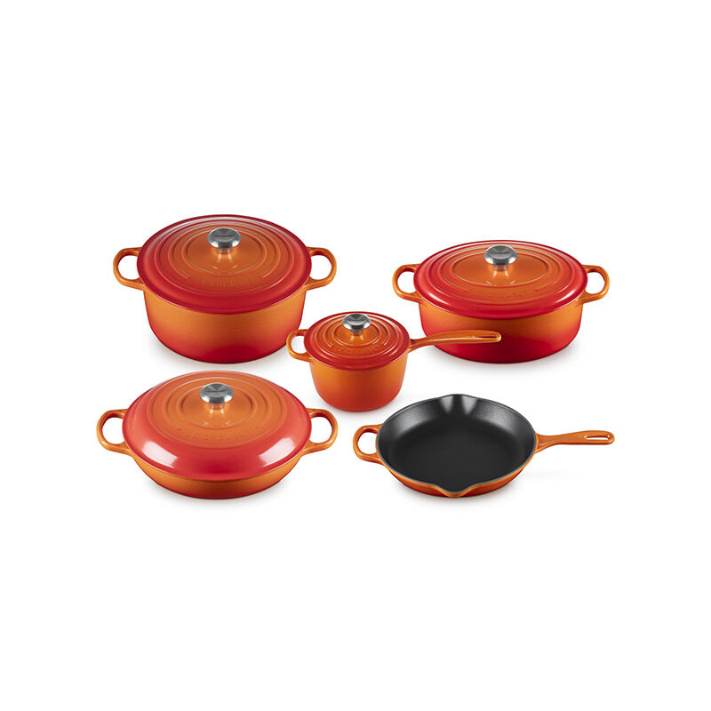 Signature Enameled Cast Iron 9-Piece Cookware Set - Image 3