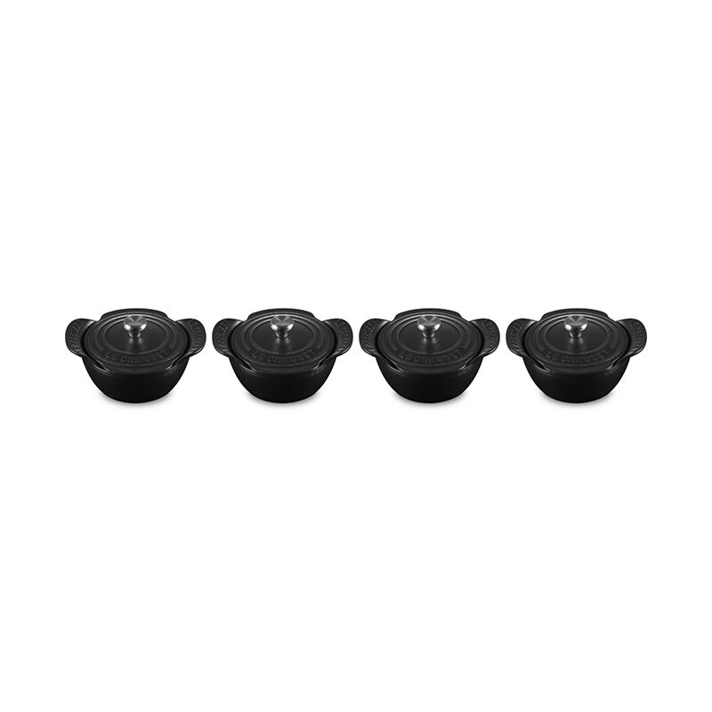 Gourmand Collection Cocotte with Lid, Set of 4