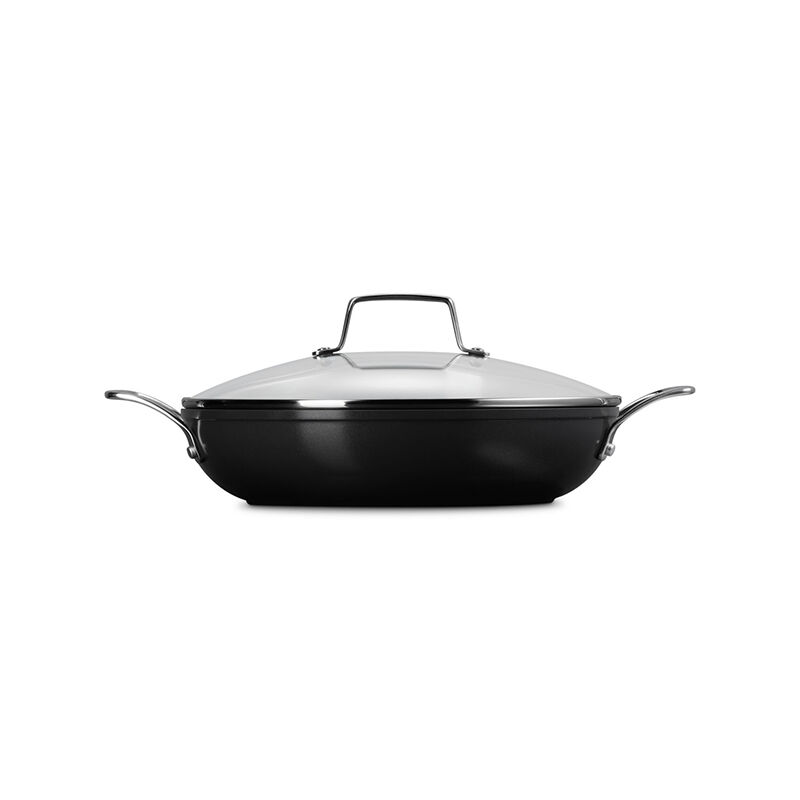 Essential Non-stick Ceramic Shallow Braiser with Glass Lid - Image 8