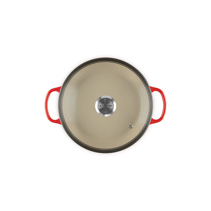 Enameled Cast Iron Signature Round Braiser with Glass Lid - Image 5