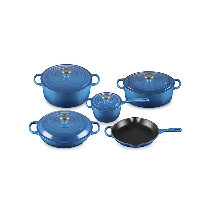 Signature Enameled Cast Iron 9-Piece Cookware Set - Image 4