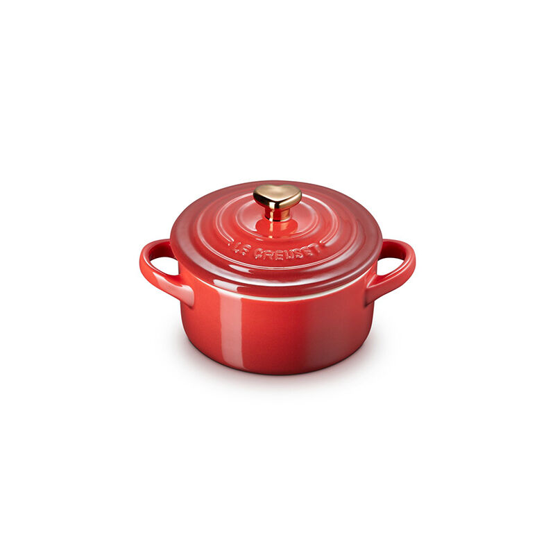 Mini Cocotte with Gold Heart Knob - Image 3